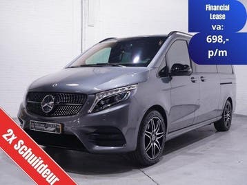 Mercedes-Benz V-Klasse 300d Dubbel Cabine L3 AMG Line Airmat, Automaat, Gebruikt, Diesel, Zilver of Grijs