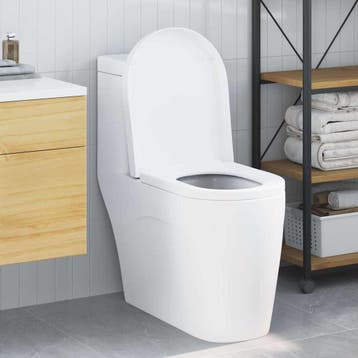 vidaXL Toiletzitting Verstelbaar Wit 48 x 36,5 x 4,5 cm, Verzenden, Nieuw