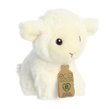 Aurora knuffel schaap - pluche - 13 cm - lammetje, Verzenden, Nieuw