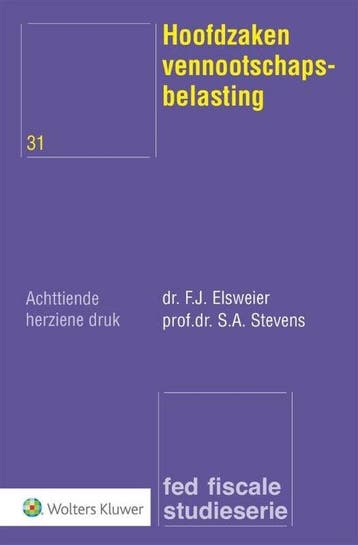 9789013170207 Hoofdzaken vennootschapsbelasting, Boeken, Verzenden, Zo goed als nieuw