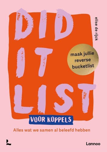 Did It List Voor Koppels: Maak Jullie Reverse Bucketlist, Ophalen of Verzenden, Nieuw, Elise Rijck