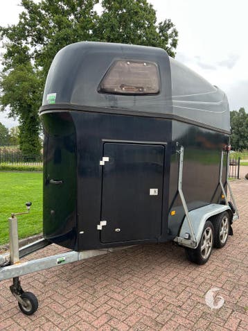 Mooie polyester Hotra 2 paards! Alu bodem!, Ophalen, Zo goed als nieuw