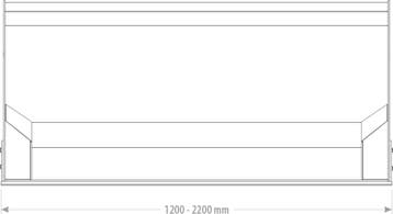 Hoogkieper standaard 1.20- 2.20m