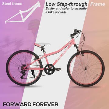 Hiland 24 Inch Kinder Mountainbike met Voorvering - Fiets vo, Fietsen en Brommers, Verzenden, Nieuw