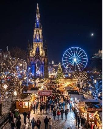Edinburgh at Christmas Time