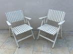 Tuinstoel - Hout - Twee vouwstoelen
