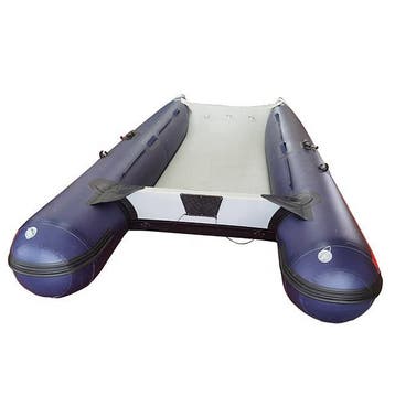 MK 380 RIB CATAMARAN, Watersport en Boten, Rubberboten, Ophalen, Zo goed als nieuw, Benzine, Overige materialen
