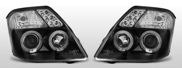 Koplampen Angel Eyes | geschikt voor Citroen C2 2003-2010 |, Verzenden, Nieuw, Peugeot