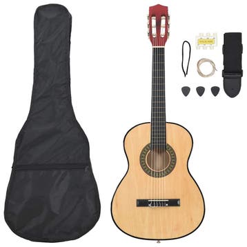 vidaXL 8-delige Gitaarset klassiek beginner 3/4 36, Muziek en Instrumenten, Verzenden, Nieuw