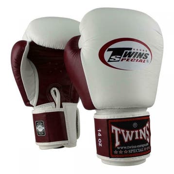 Twins Boxing Gloves - White/Wine Red, Ophalen of Verzenden, Nieuw