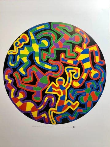 Keith Haring (after) - Monkey Puzzle -Te Neues license print