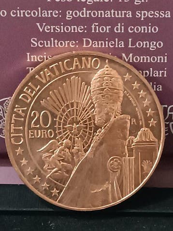 Vaticaan. 20 Euro 2021 Arte e Fede - San Pietro (Zonder