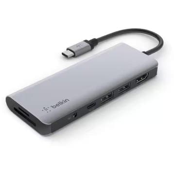 Belkin AVC 009 Multiport Adapter, zilver, Ophalen, Nieuw in verpakking