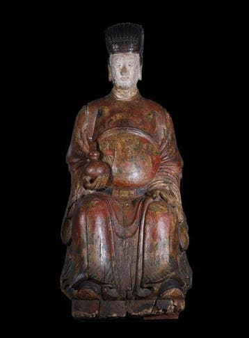 Oud-Chinees, Ming-dynastie Hout Beeld van een
