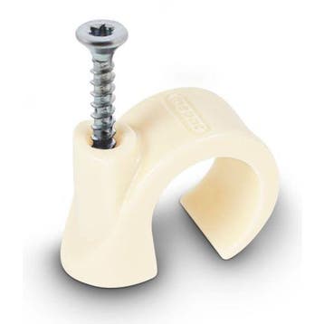 Mepac schroefclip voor 16/19mm buis creme, doos 100 stuks, Ophalen of Verzenden, Nieuw