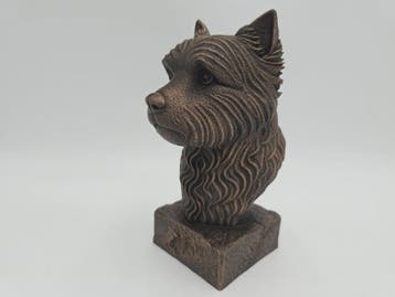 Bust of a west highland bust dog statue - home decor dog lov, Verzenden, Nieuw