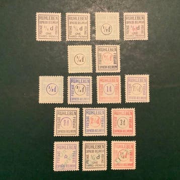Duitse Rijk 1914/1918 - Ruhleben: concentratiekampen,, Gestempeld