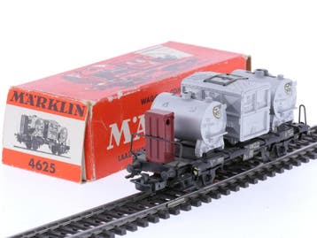 Schaal H0 Märklin 4625 BTmms 50 Container wagon van de DB.., Hobby en Vrije tijd, Wisselstroom, Gebruikt, Wagon, Ophalen of Verzenden