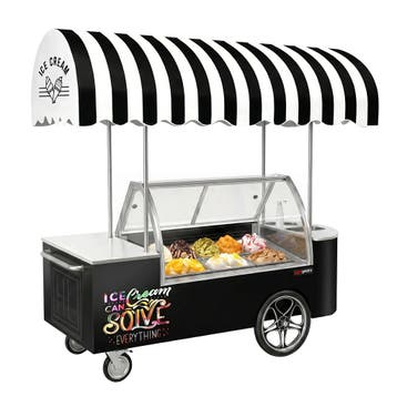 GGM Gastro | Ijswagen - 2146mm - statische koeling - met |, Verzenden, Nieuw in verpakking, Hotelinrichting