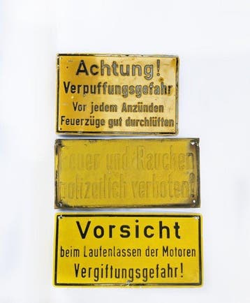 Reclamebord (3) - Industriële waarschuwingsborden uit