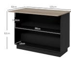 Keukeneiland met Kast &amp; Planken – 105x60x82 cm, Verzenden, Nieuw