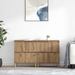 vidaXL Dressoirs 2 pcs Artisan Eiken 60 x 35 x 70 cm Bewerkt, Verzenden, Nieuw, 50 tot 100 cm, 25 tot 50 cm
