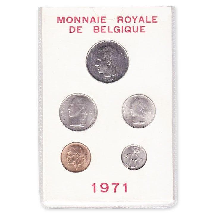 België FDC Set 1971 FR, Postzegels en Munten, Munten | België, Verzenden