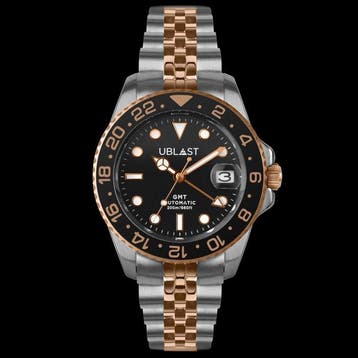 Ublast - Automatic Diver GMT - 20 ATM - UBDGMJ40BGB - Heren, Nieuw