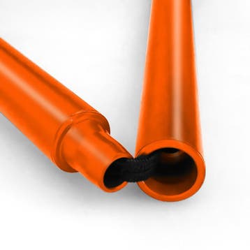 Wandelstok met ovalen handvat - opvouwbaar oranje, Ophalen of Verzenden, Nieuw