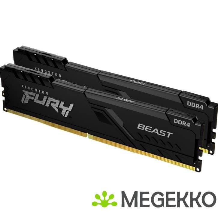 Kingston DDR4 FURY Beast 2x16GB 3200, Computers en Software, RAM geheugen, Nieuw, Verzenden