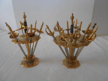 Serveergerei - Staal - 1950-1960 - Prikkers voor aperitief