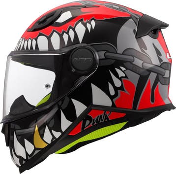 LS2FF812KidPunkGrijsRoodKinderIntegraalhelm, Motoren, Integraalhelm, Nieuw met kaartje, Overige merken, Heren