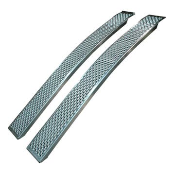 Novio Set oprijplaten gebogen aluminium 2500 x 260, Auto diversen, Aanhangwagen-onderdelen, Ophalen of Verzenden, Nieuw