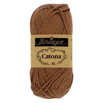 Scheepjes Catona 25g - 157 Root Beer - Haakgaren / Breigaren, Ophalen of Verzenden, Nieuw, Breien of Haken, Wol of Garen