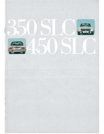 1973 MERCEDES BENZ SLC KLASSE BROCHURE DUITS, Nieuw, Author