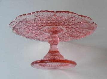 Val Saint Lambert - Dessertservies - Glas - Art deco