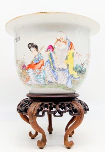 Vaas - Porselein - China - Zeldzaam vat van de Republiek, Antiek en Kunst