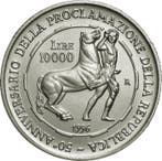 Italië. 10.000 Lire 1996 Proclamation of the Italian, Postzegels en Munten