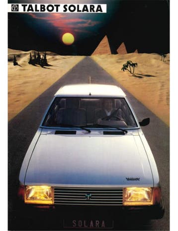1984 TALBOT SOLARA BROCHURE DUITS, Nieuw, Author