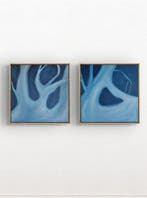 Barbara Skowronek - Obraz olejny, dyptyk w stylu fantasy W, Antiek en Kunst