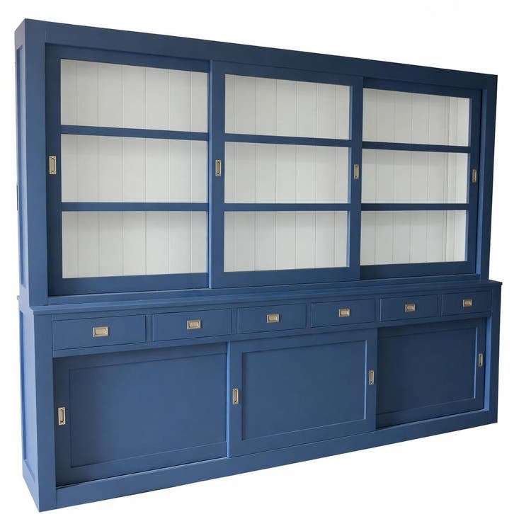 Buffetkast XL blauw Hasselt 300cm, Huis en Inrichting, Kasten | Buffetkasten, Ophalen of Verzenden
