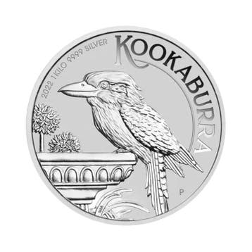 1 kilo zilveren Kookaburra munt 2022, Postzegels en Munten, Edelmetalen en Baren, Verzenden