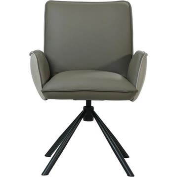 Leren draaibare eetkamerstoel Elite Duo, Huis en Inrichting, Stoelen, Ophalen of Verzenden, Nieuw, Leer, Bohemian, Eigentijds, Industrieel, Modern, Retro, Scandinavisch, Vintage