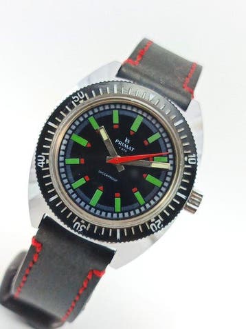 Primat - Vintage Diver - Zonder minimumprijs - Heren -, Sieraden, Tassen en Uiterlijk, Horloges | Heren, Nieuw