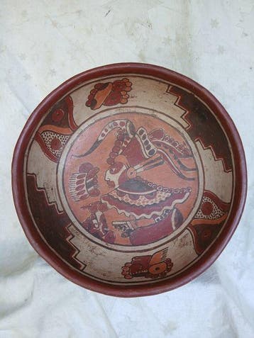 Schaal - Aardewerk - Precolumbiaanse stil bowl