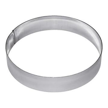Taartring | RVS | Ø220x45(h)mm EMGA, Verzenden, Nieuw in verpakking