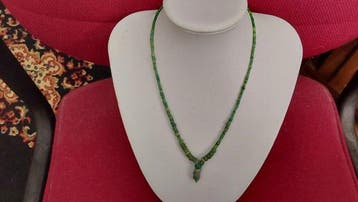 Oud-Romeins, Keizerrijk Glas Romeinse glazen kralen ketting,