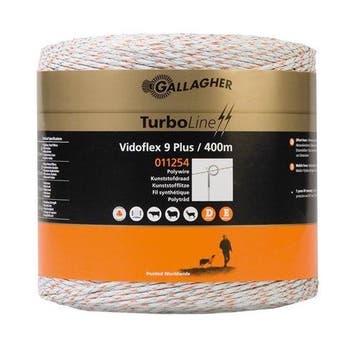 Gallagher Vidoflex 9 Plus Wit 400m, Tuin en Terras, Gaas en Draad, Ophalen of Verzenden, Nieuw