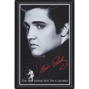 Wandbord - Elvis Presley The Sun Never Sets On A Legend, Ophalen of Verzenden, Nieuw