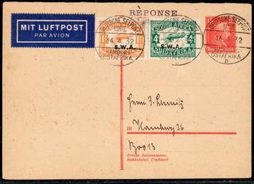 Duitse Rijk en Zuid-Afrika 1932 - Duitse zeepost, Postzegels en Munten, Postzegels | Europa | Duitsland, Gestempeld